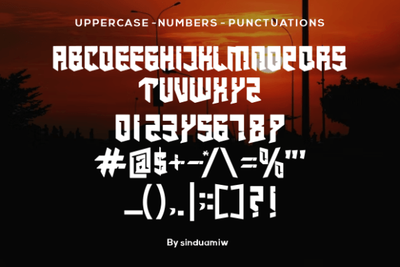 Chougi Font PNG with transparent background - Preview 1