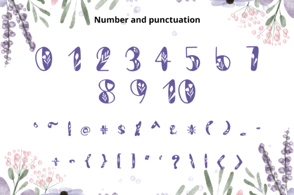 Grand Crocus Font PNG with transparent background - Preview 4