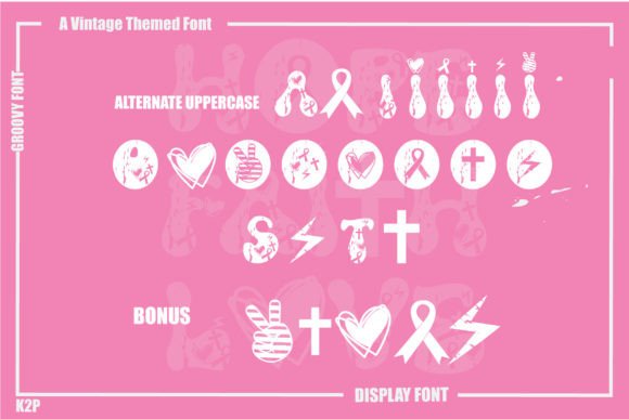 Groovy Faith Hope Love Font - Preview 6