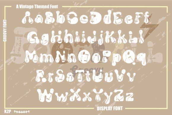 Groovy Football Font PNG with transparent background - Preview 3