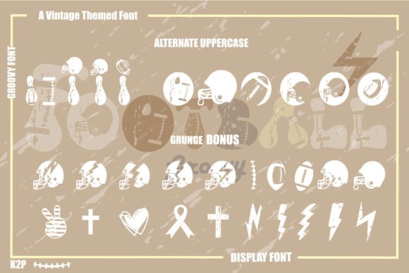 Groovy Football Font - Preview 6