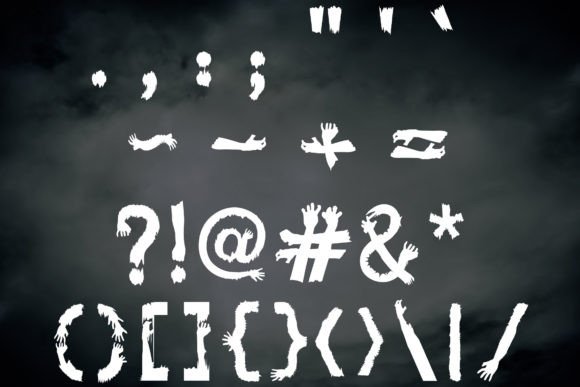 Halloween Hands Font - Preview 4