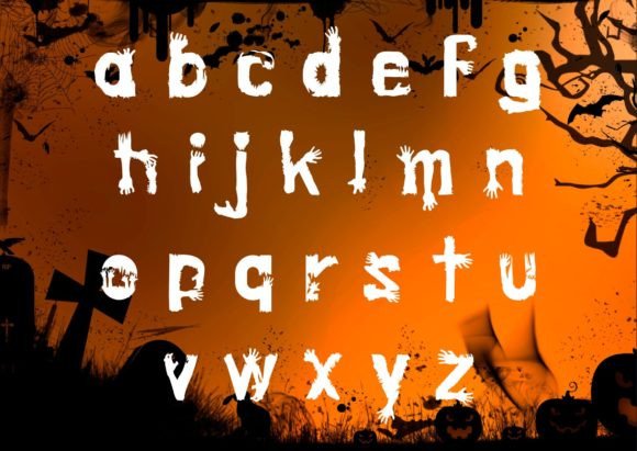 Halloween Hands Font - Preview 2