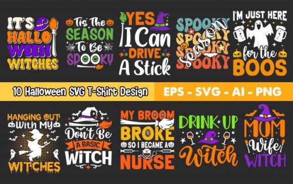 Preview of Halloween T-Shirt Design Vector T-shirt, sticker, and sublimation design
