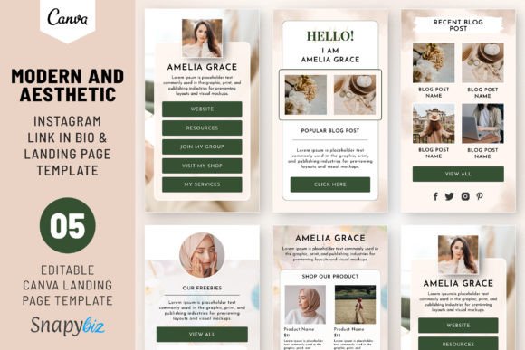 Link in Bio Template - Canva