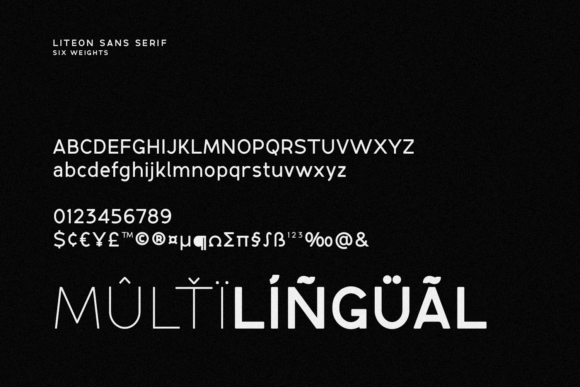 Liteon Font PNG with transparent background - Preview 3