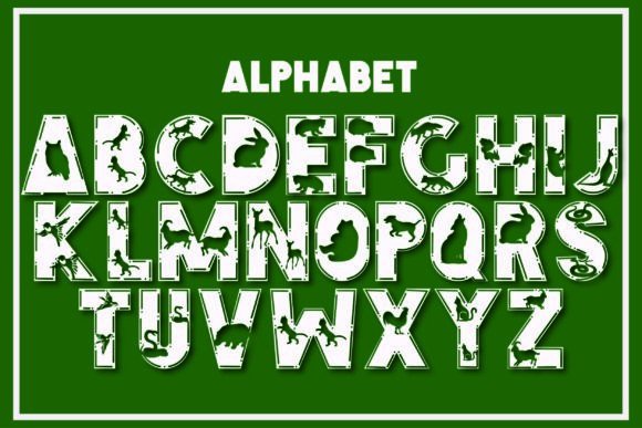 Love Animal Font PNG with transparent background - Preview 1