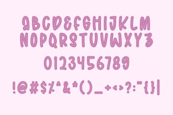 Minie Cream Font PNG with transparent background - Preview 2