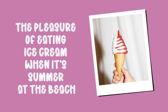 Minie Cream Font PNG with transparent background - Preview 3