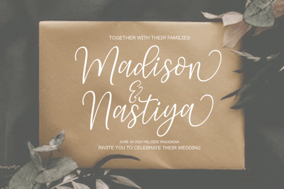 Molisha Script Font PNG with transparent background - Preview 5