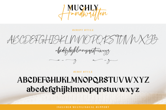 Muchly Duo Font PNG with transparent background - Preview 1