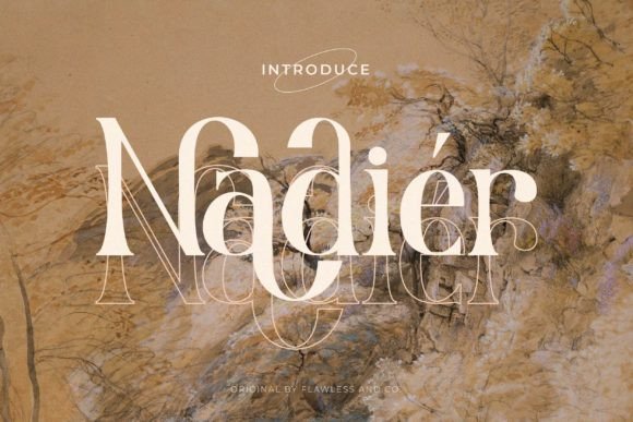 Nadier Font PNG with transparent background - Preview 1