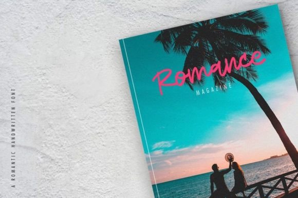 Romantic Tropical Font PNG with transparent background - Preview 3