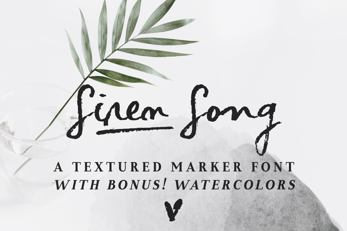 Siren Song preview, script style font