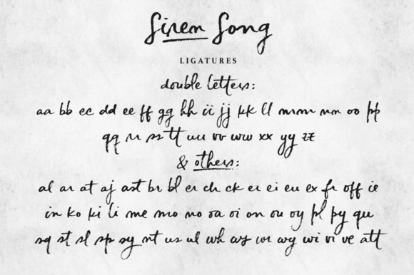 Siren Song Font PNG with transparent background - Preview 3