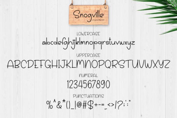 Snogville Font PNG with transparent background - Preview 5