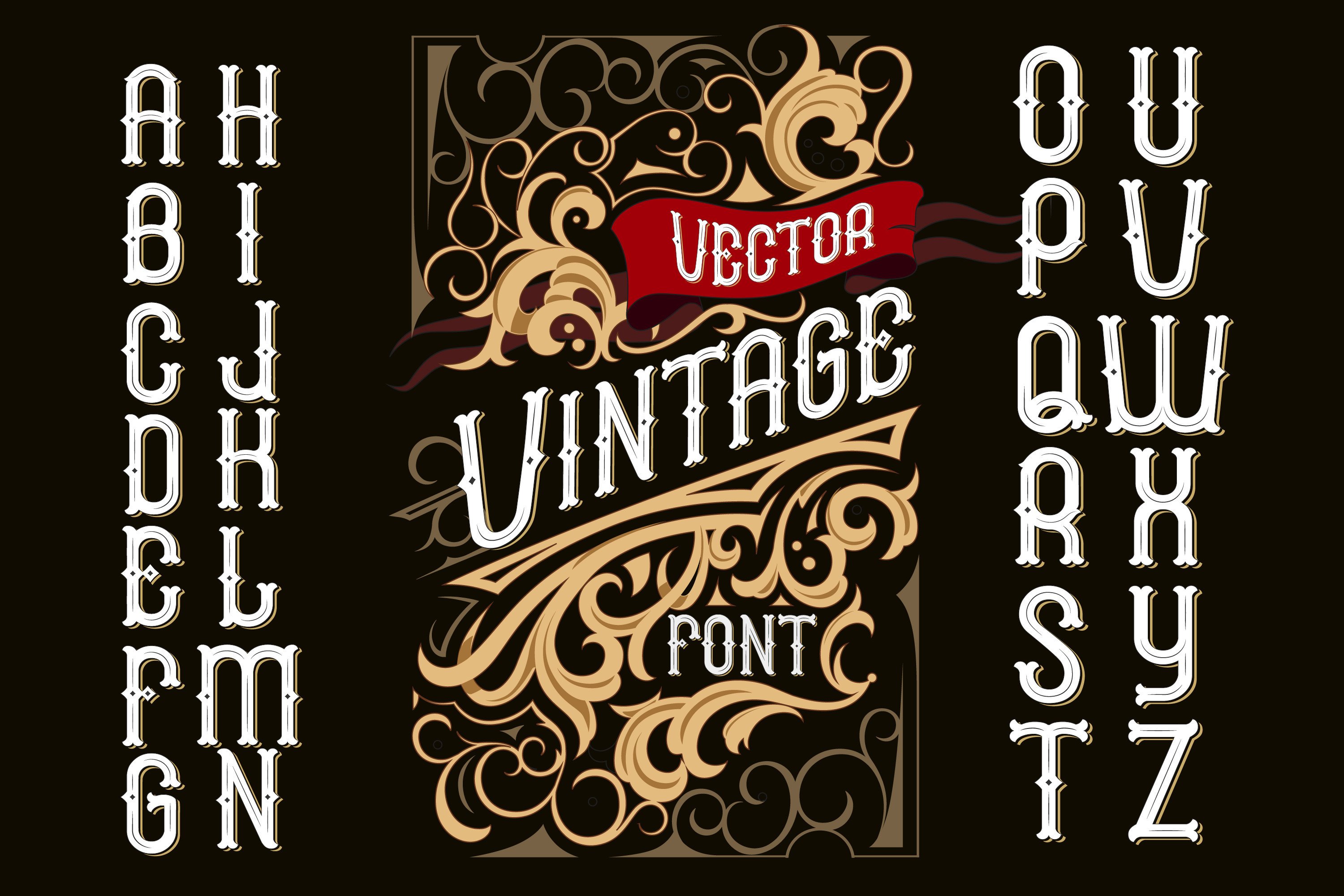 Vintage Label Font preview