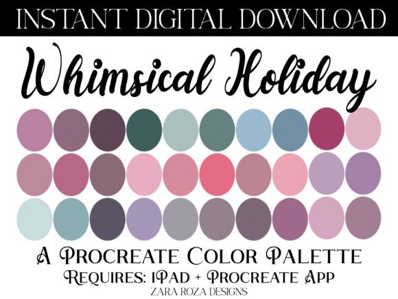 Whimsical Holiday Procreate Palette