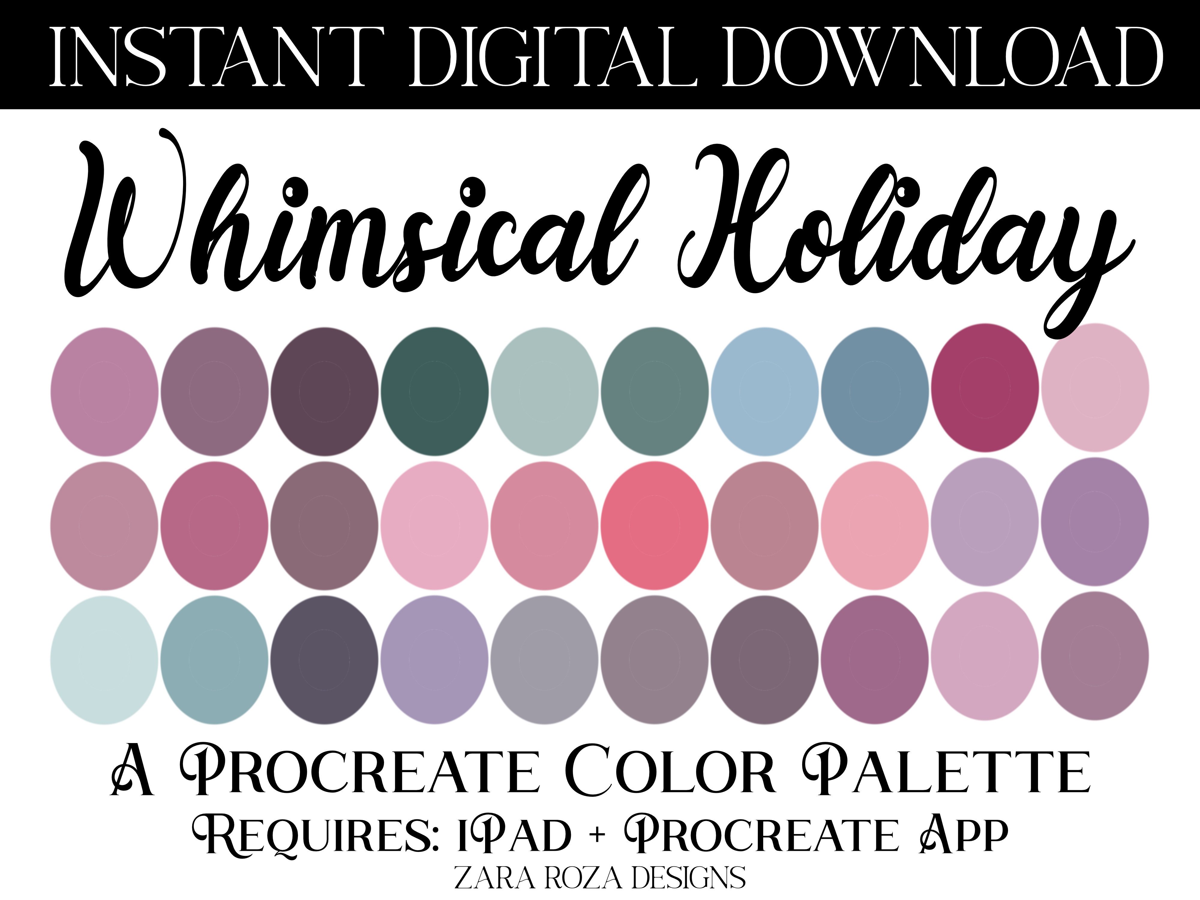 Whimsical Holiday Procreate Palette