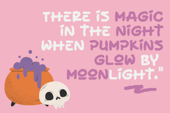 Friendly Ghost Font PNG with transparent background - Preview 1