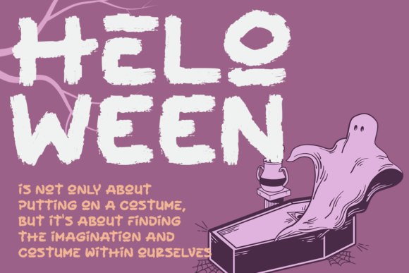 Friendly Ghost Font PNG with transparent background - Preview 3
