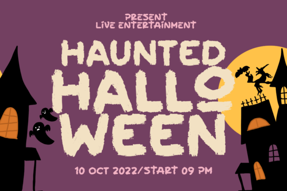 Friendly Ghost Font PNG with transparent background - Preview 6