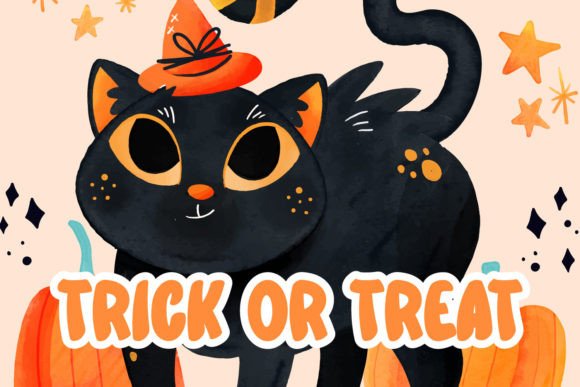 Halloween Cat Font - Preview 1