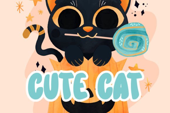 Halloween Cat Font - Preview 2