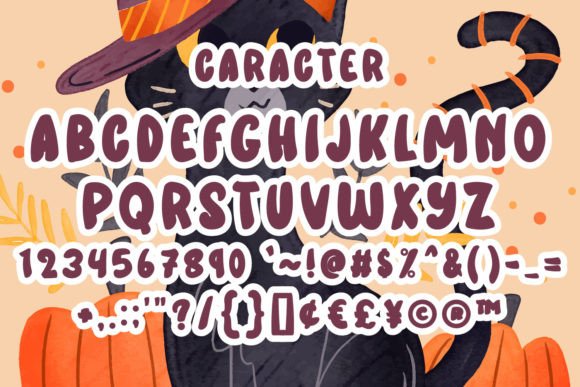 Halloween Cat Font - Preview 3