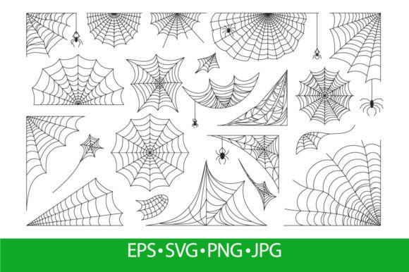 Halloween Spider Web, Black Cobweb Frame