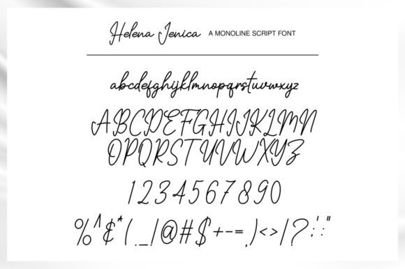 Helena Jenika Font PNG with transparent background - Preview 5