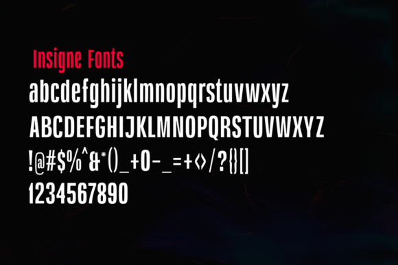Insigne Font PNG with transparent background - Preview 2