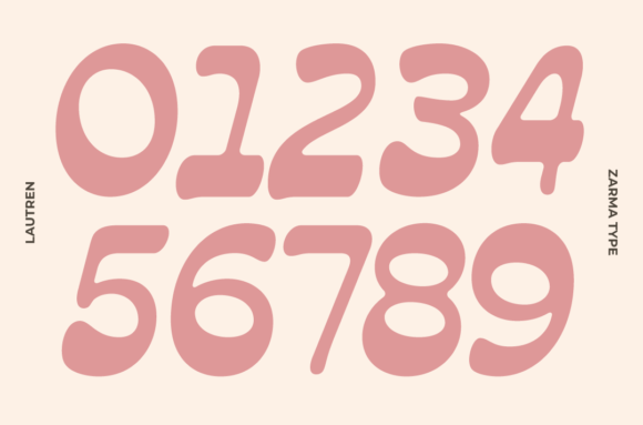 Lautren Font PNG with transparent background - Preview 1