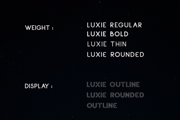 Luxie Font PNG with transparent background - Preview 1