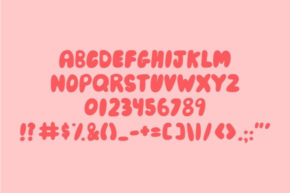 Plump Font PNG with transparent background - Preview 1