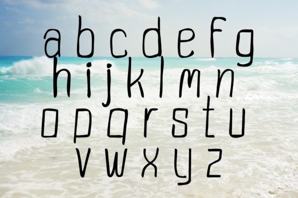Sand Sea Font PNG with transparent background - Preview 2