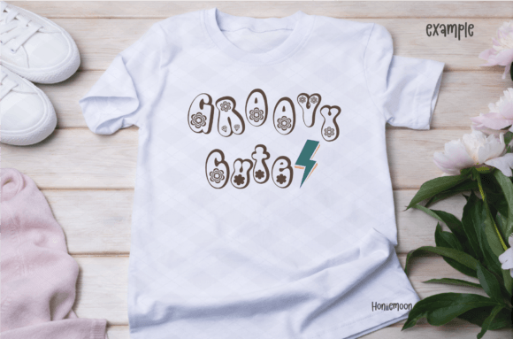 Shadow Groovy Font PNG with transparent background - Preview 3