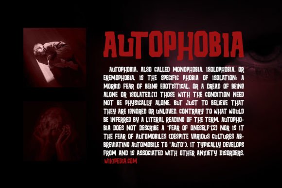 Autophobia Font - Preview 1