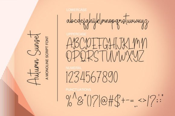 Autumn Sunset Font - Preview 5