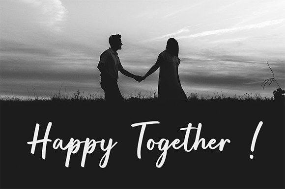 Beautiful Harmony Font PNG with transparent background - Preview 4