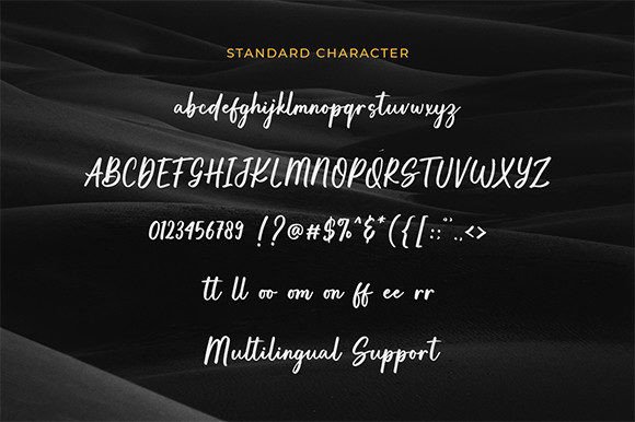Beautiful Harmony Font PNG with transparent background - Preview 5