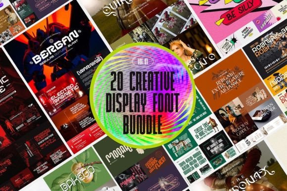 Creative Display Font Bundle Vol01 Bundles
