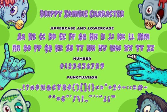 Drippy Zombie Font - Preview 3