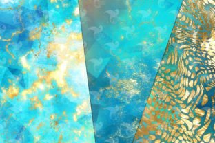 Fire Turquoise Textures Graphic by Digital Curio · Creative Fabrica