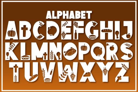 Give Thanks Font PNG with transparent background - Preview 1
