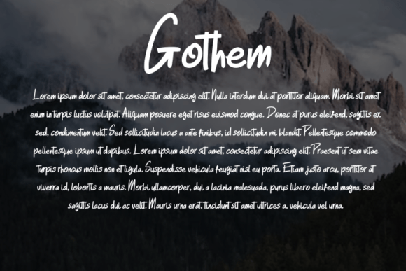 Gothem Font - Preview 3