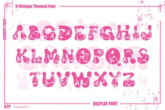 Groovy Fb Cancer Font PNG with transparent background - Preview 1