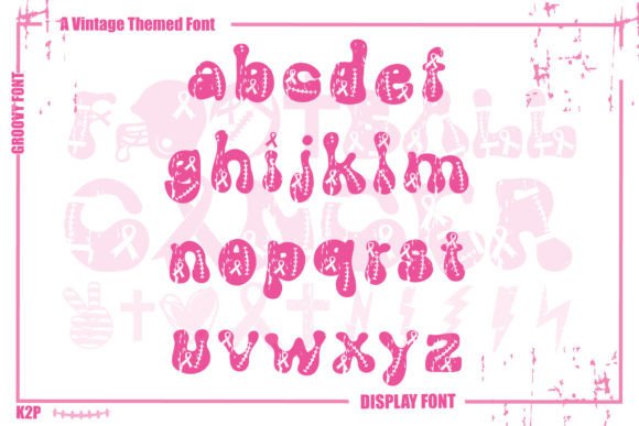 Groovy Fb Cancer Font PNG with transparent background - Preview 2