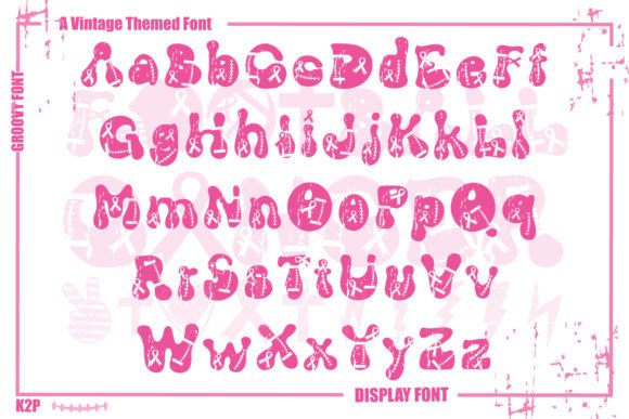 Groovy Fb Cancer Font PNG with transparent background - Preview 3