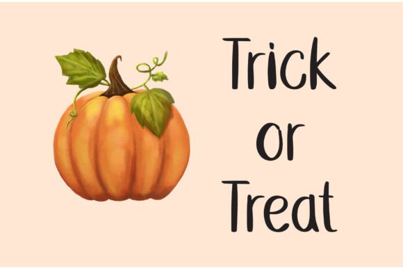 Hallow Pumpkin Font PNG with transparent background - Preview 1